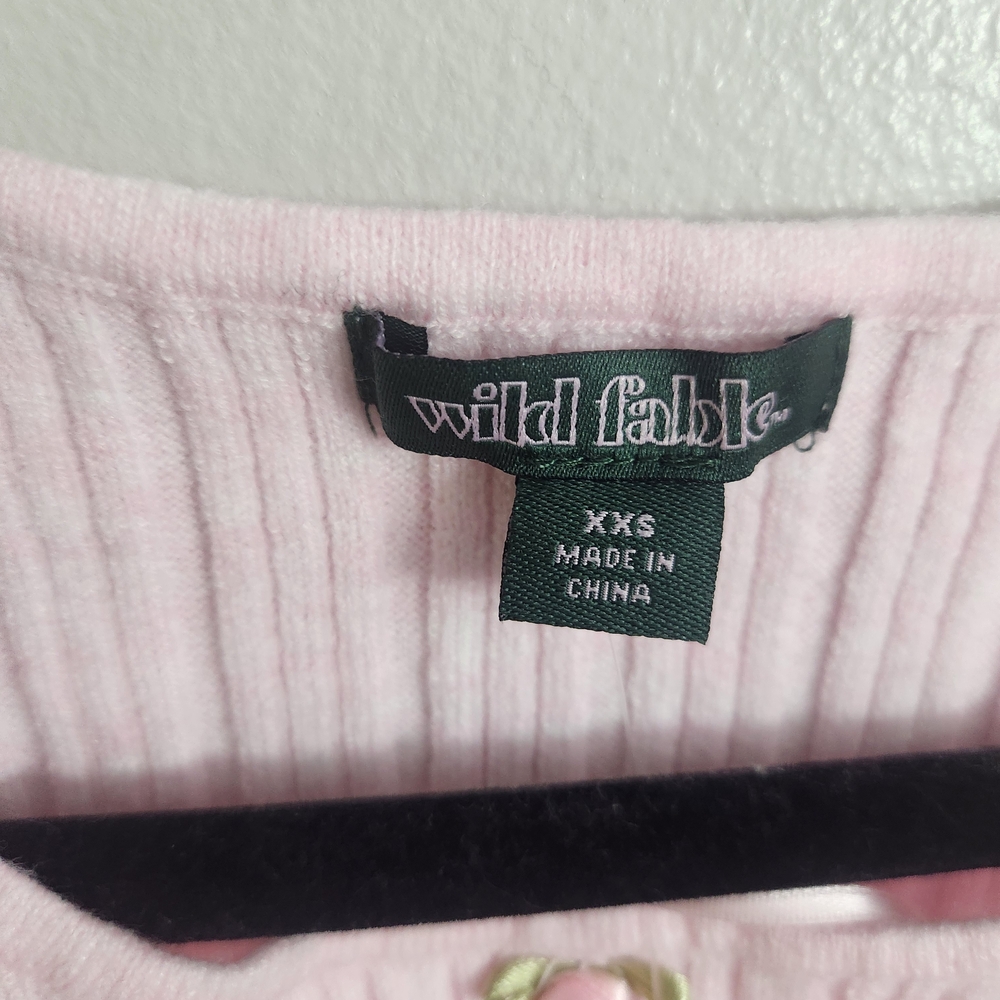 Wild Fable Pink Ribbed Tank XXS - Picture 2 of 5